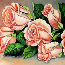 Оригинал схемы вышивки «розы» (№579769)