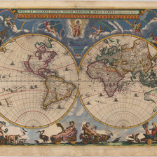 Оригинал схемы вышивки «Карта мира» (№580209)