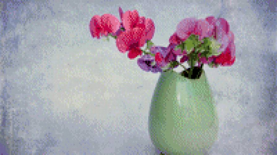 букет - букет, цветы, ваза - предпросмотр