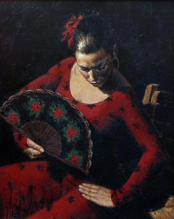 Танцовщица.Фабиан Перез - фабиан перез, танец, живопись - оригинал