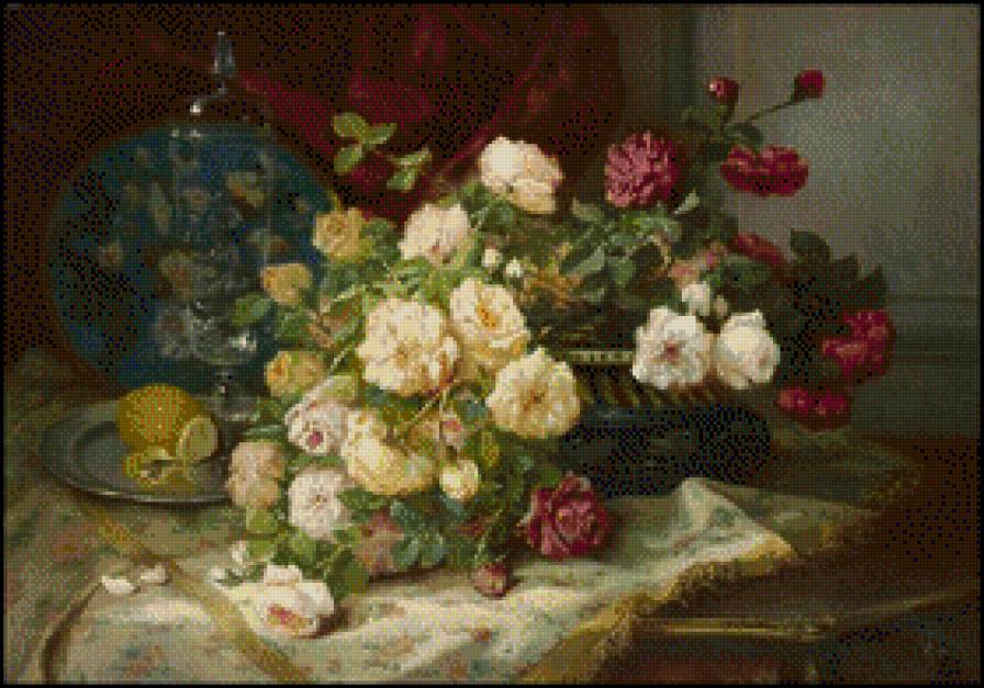 Eugene H.Cauchois - roze w malarstwie - предпросмотр