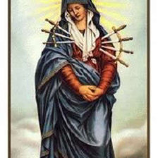 Схема вышивки «Семистрельная икона божьей матери»