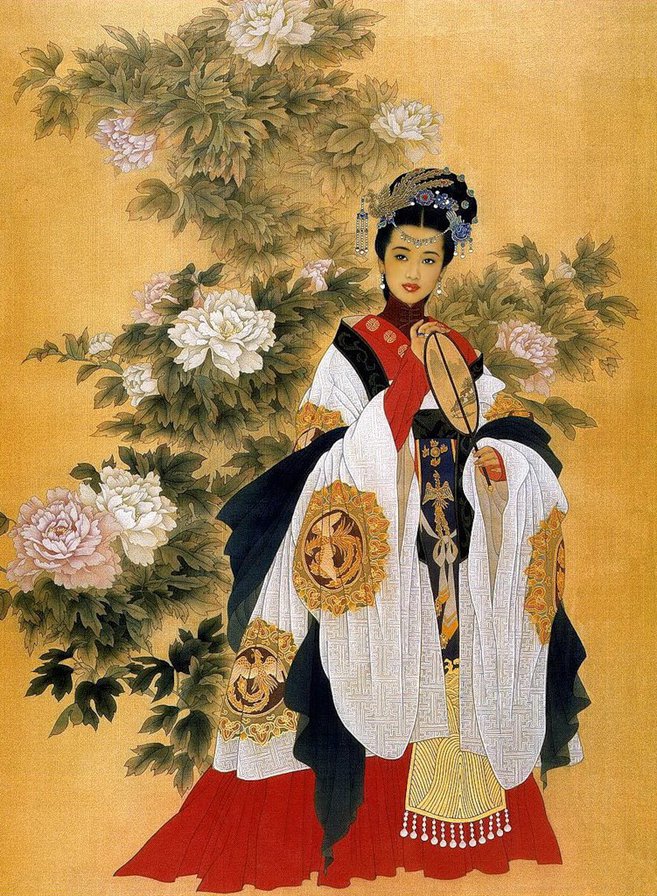 Японка - девушка, восток, японка, картина - оригинал