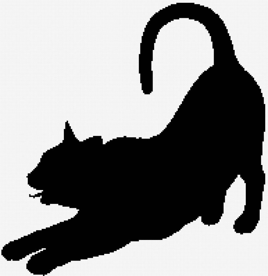 Кот черно-белый - кот, черно, белый - предпросмотр