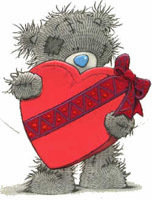 Схема вышивки «Тедди с сердцем»