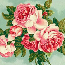Оригинал схемы вышивки «Розы» (№586975)