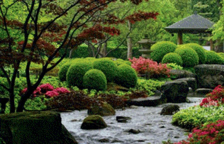японский сад - япония, пейзаж, сад - предпросмотр