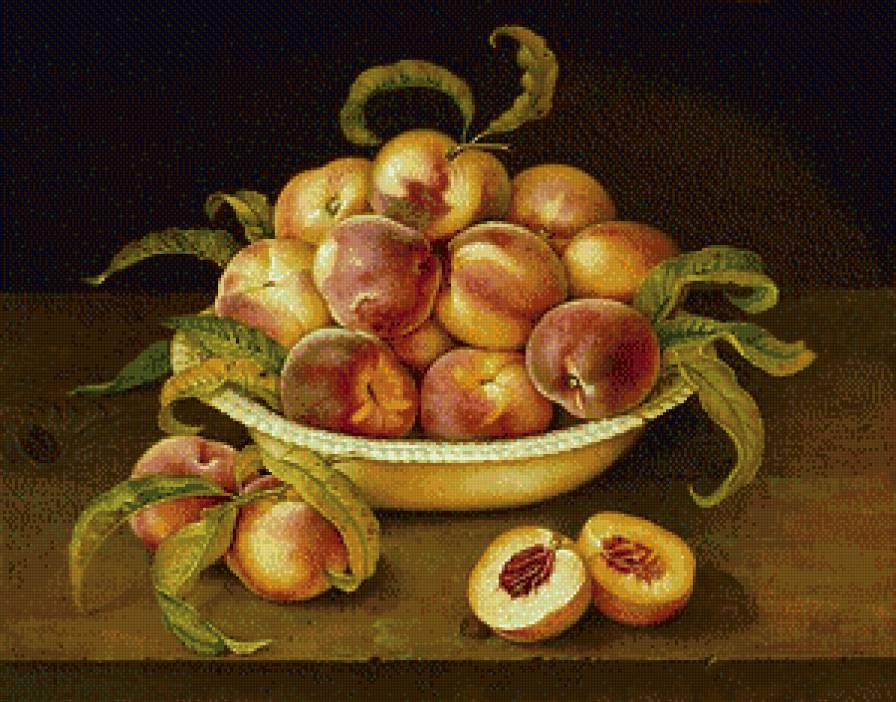 персики - кухня, натюрморт, персик, фрукты, цвет - предпросмотр