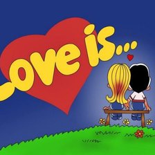 Оригинал схемы вышивки «love is...» (№588068)