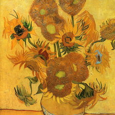 Схема вышивки «Vase with Fifteen Sunflowers»