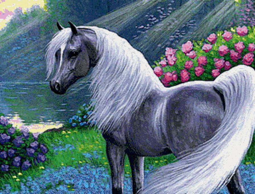 Красавица-лошадка - пейзаж, животные, лошади - предпросмотр