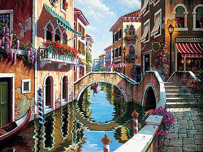 Венеция - природа, венеция, город, пейзаж - оригинал