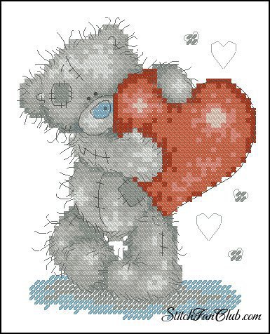 мишка Тедди - медведь сердце - оригинал