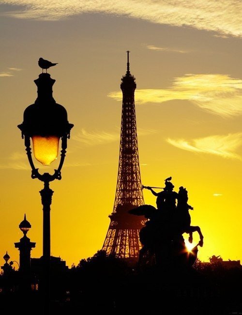 париж - эйфелева башня, франция, париж, фонарь - оригинал