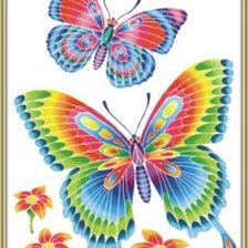 Оригинал схемы вышивки «Бабочки» (№591588)