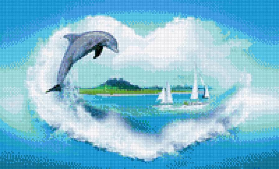 дельфин - водный мир - предпросмотр