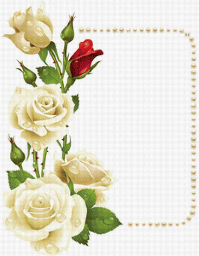 Рамка для фото - цветы, розы - предпросмотр