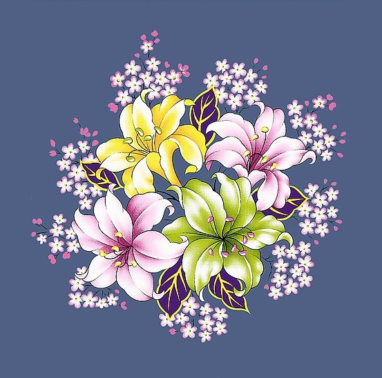 букет лилий - лилия, букет, розовые цветы, белые цветы, лилии, подушка - оригинал
