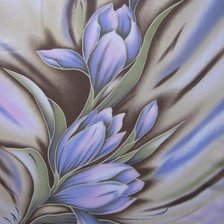 Оригинал схемы вышивки «синие цветы» (№593683)