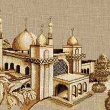 Оригинал схемы вышивки «мечеть гамма 10 цветов» (№594561)