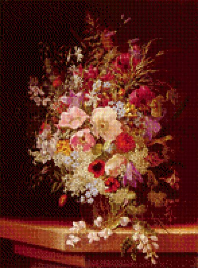Dietrich Adelheid Still Life With Flowers - картины художников - предпросмотр