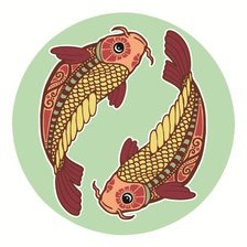 Оригинал схемы вышивки «Рыбы» (№595196)