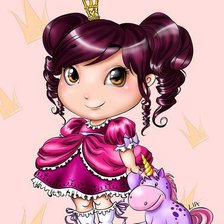 Оригинал схемы вышивки «Маленькая принцесса» (№596052)