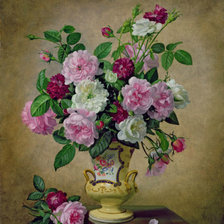 Оригинал схемы вышивки «Букет,роз» (№596518)