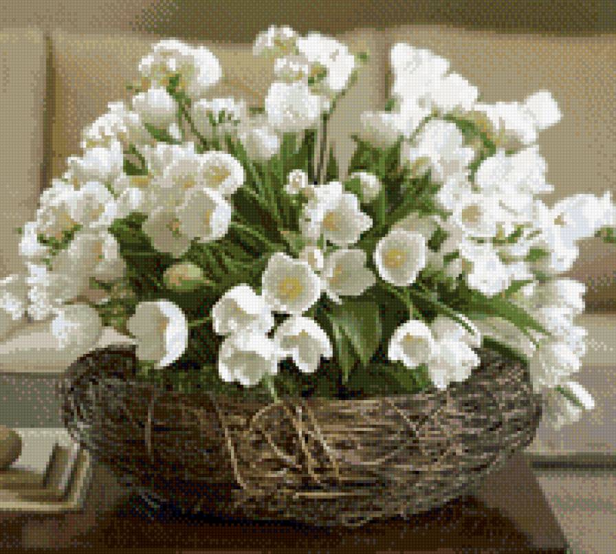 букет - букет, подснежники, белые цветы, цветы, весна - предпросмотр
