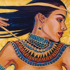 Оригинал схемы вышивки «Египетская царица» (№598596)