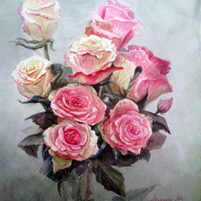 Оригинал схемы вышивки «розы» (№599036)