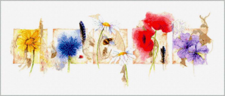Цветы.Акварель - букеты, живопись, джен харбон, акварель, цветы - предпросмотр