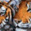 Предпросмотр схемы вышивки «тигриная семья» (№600996)