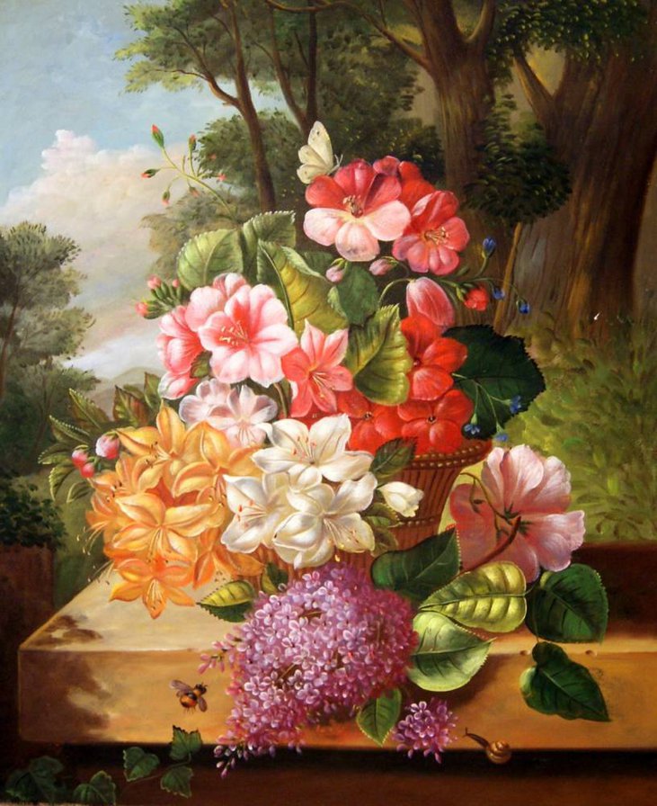 букет - картина цветы - оригинал