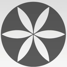 Схема вышивки «цветок жизни (Громовое колесо)»