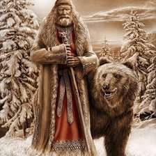 Старец с медведем