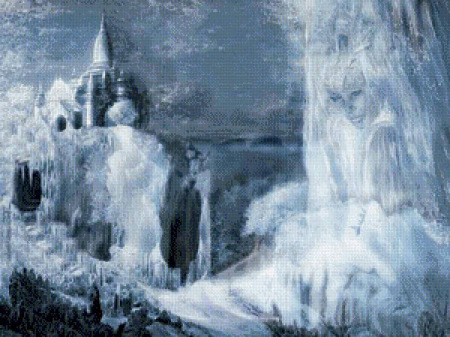 замок снежной королевы - замок, зима, фентези - предпросмотр