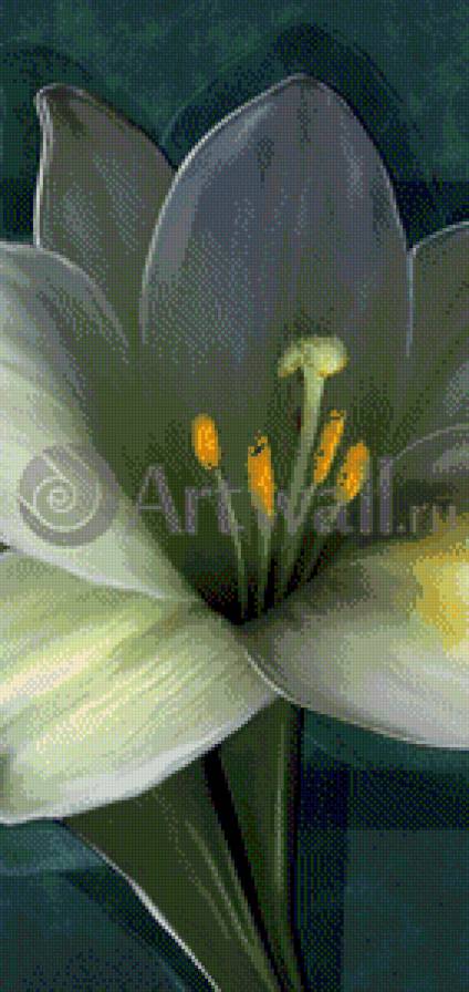 Триптих Лилия 2 - триптих, лилия, цветы - предпросмотр