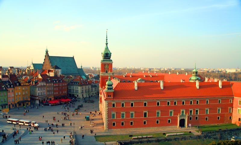 Замковая площадь в Варшаве - замковая площадь, архитектура, варшава, польша - оригинал