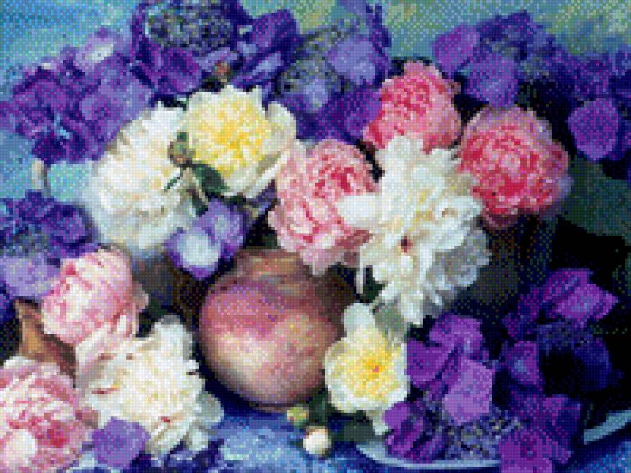 Букет цветов - букет цветов, ваза с цветами, цветы - предпросмотр