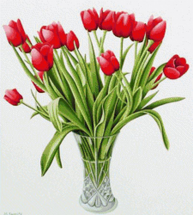 №611437 - ваза, цветы - предпросмотр