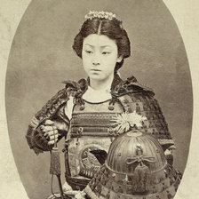 Схема вышивки «Девушка самурай»