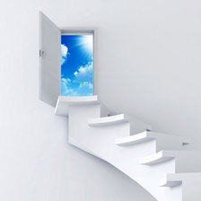 Оригинал схемы вышивки «Лестница в небо» (№614509)