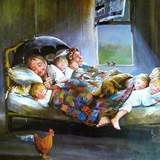 Схема вышивки «familia, cama»