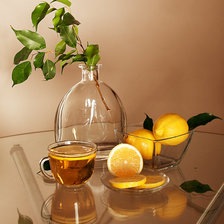 Схема вышивки «чай с лимоном»