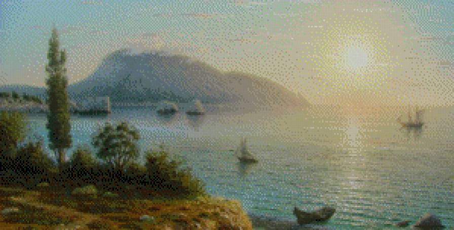 утренний Гурзуф (Крым) - море, пейзаж - предпросмотр