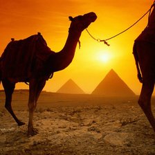 Схема вышивки «египетский закат»