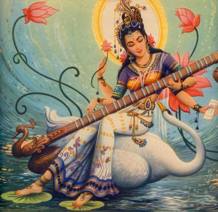 Сарасвати - индия богиня - оригинал