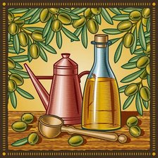 Схема вышивки «Натюрморт с оливками»