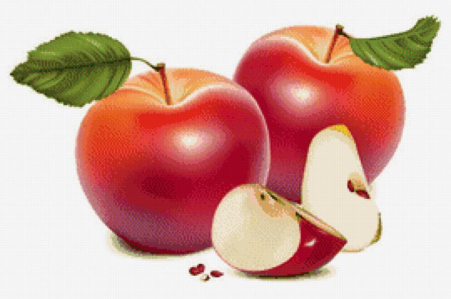 Яблочки - фрукты, натюрморт - предпросмотр